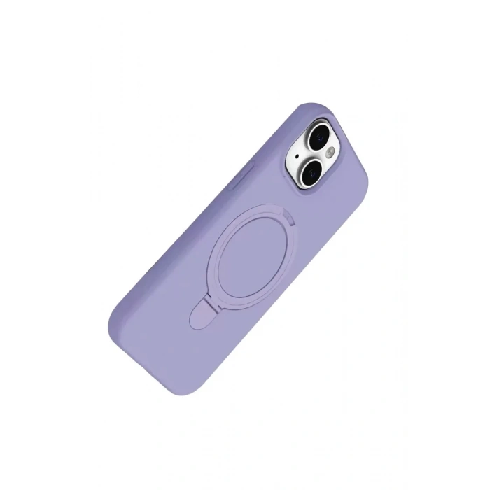 Mey İthalat®   iPhone 14 Regal Magsafe Standlı Kapak - Lila