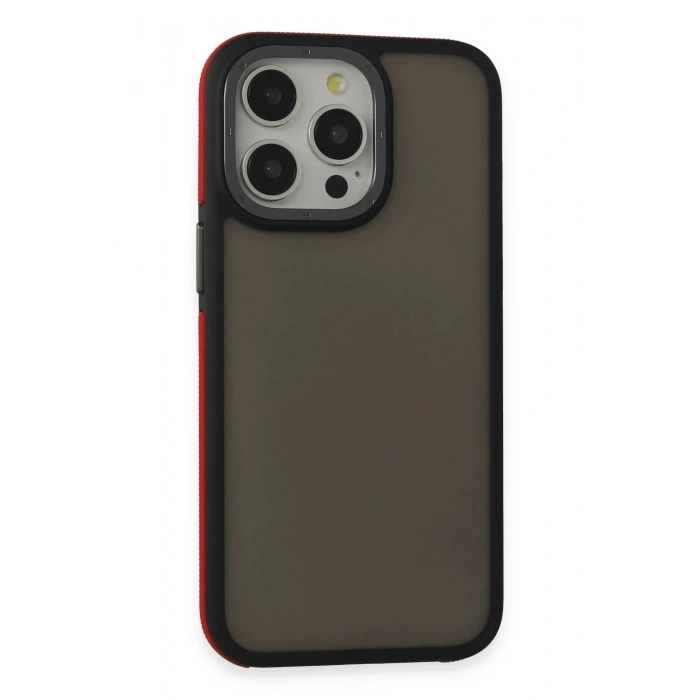 Mey İthalat®  iPhone 15 Pro Harvel Kapak - Kırmızı