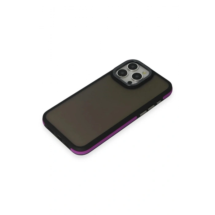 Mey İthalat®  iPhone 15 Pro Max Harvel Kapak - Derin Mor
