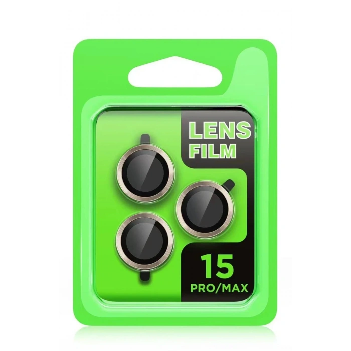 Mey İthalat®  iPhone 15 Pro Raze Metal Kamera Lens - Lacivert