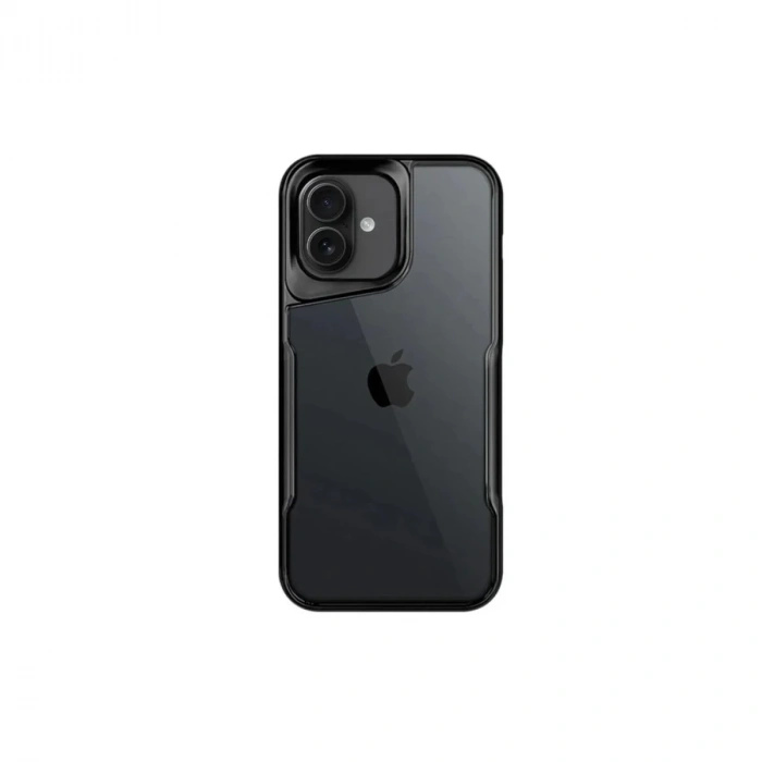 Mey İthalat®  iPhone 16 Kılıf Boyi Silikon Kapak - Siyah