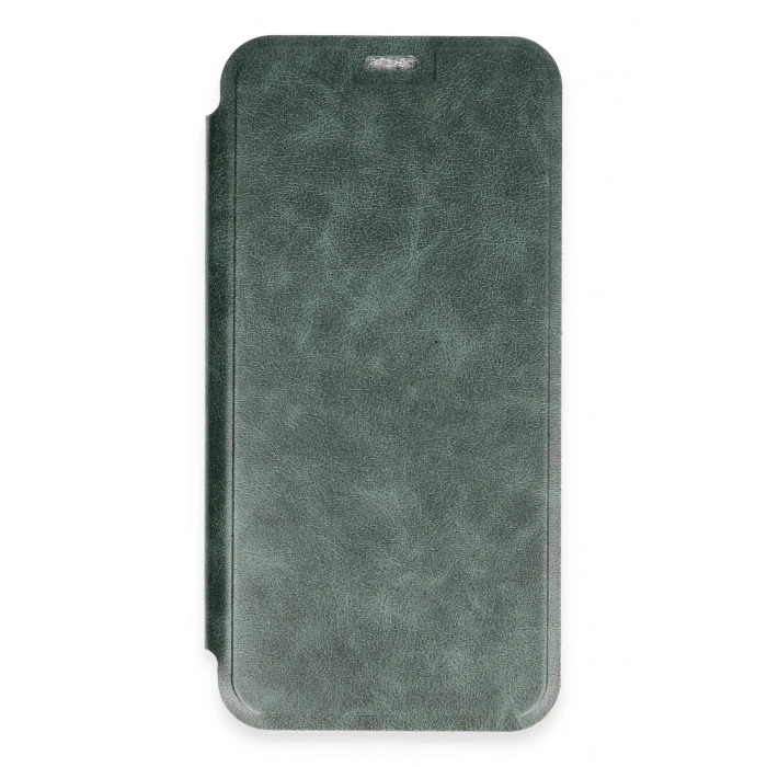 Mey İthalat®  iPhone 16 Kılıf Flip Cover - Koyu Yeşil