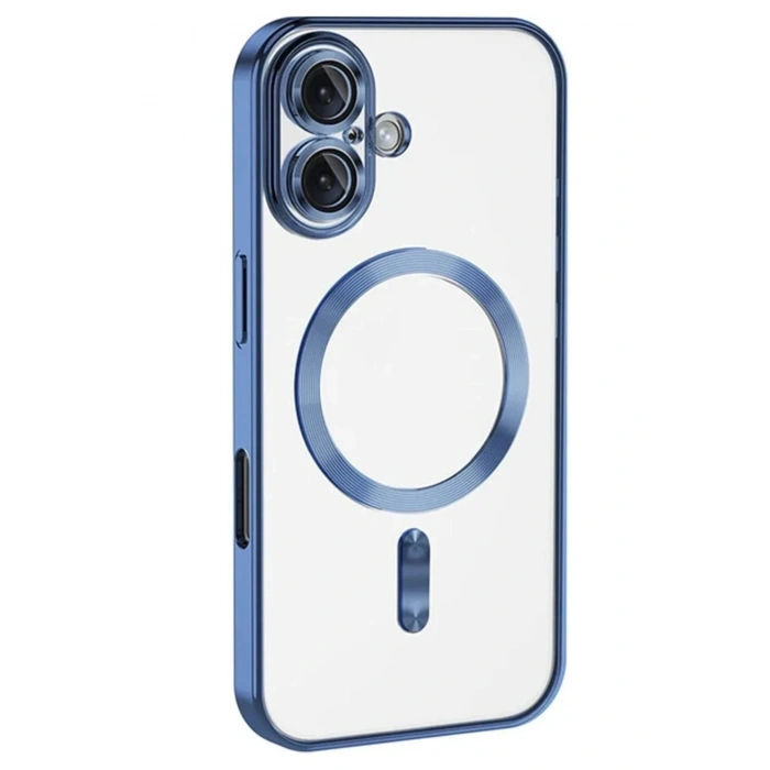 Mey İthalat®  iPhone 16 Kılıf Kross Magneticsafe Kapak - Mavi
