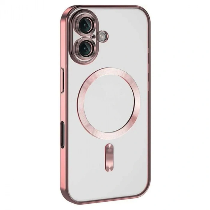 Mey İthalat®  iPhone 16 Kılıf Kross Magneticsafe Kapak - Pembe