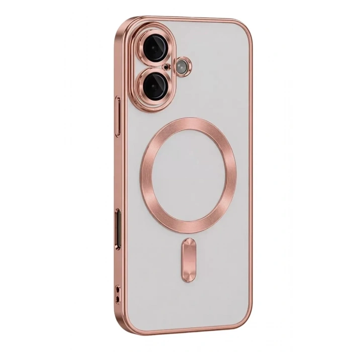 Mey İthalat®   iPhone 16 Kılıf Kross Magneticsafe Kapak - Rose