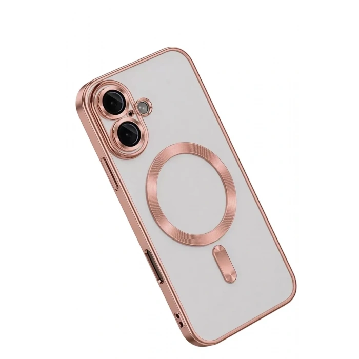 Mey İthalat®   iPhone 16 Kılıf Kross Magneticsafe Kapak - Rose