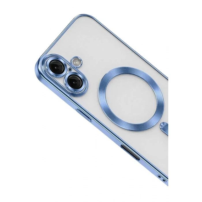 Mey İthalat®   iPhone 16 Kılıf Kross Magneticsafe Kapak - Sierra Blue
