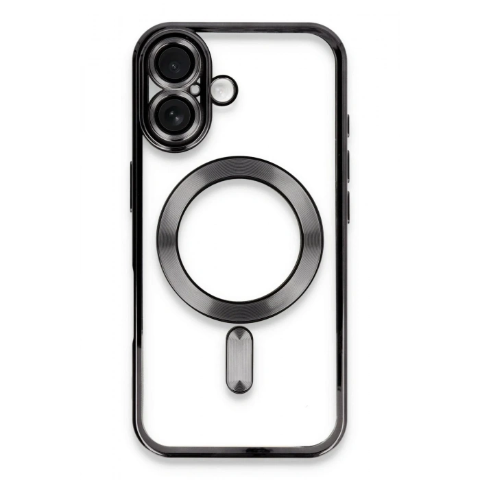 Mey İthalat®  iPhone 16 Kılıf Kross Magneticsafe Kapak - Siyah