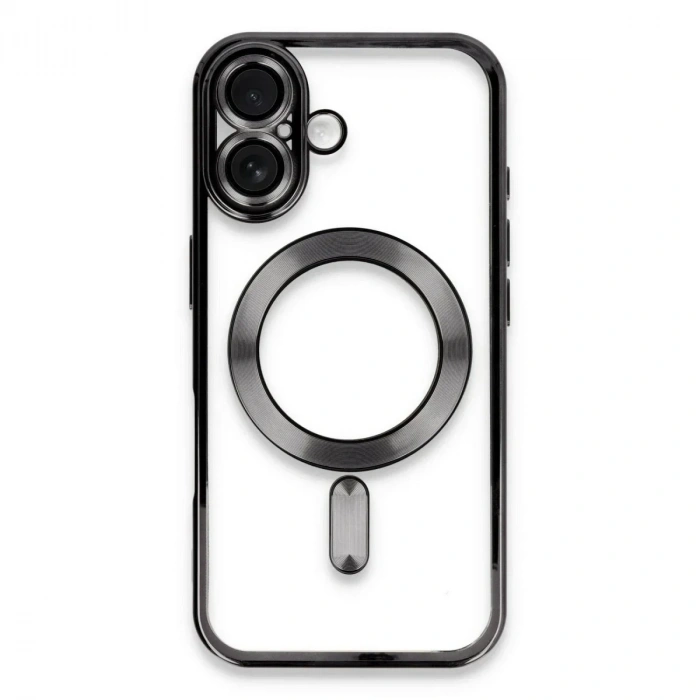 Mey İthalat®  iPhone 16 Kılıf Kross Magneticsafe Kapak - Siyah