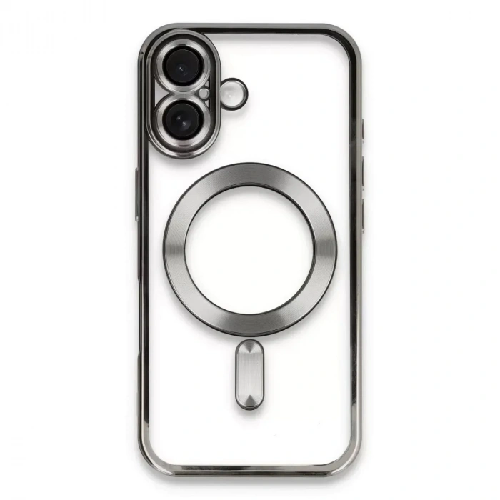 Mey İthalat®   iPhone 16 Kılıf Kross Magneticsafe Kapak - Titan Gri