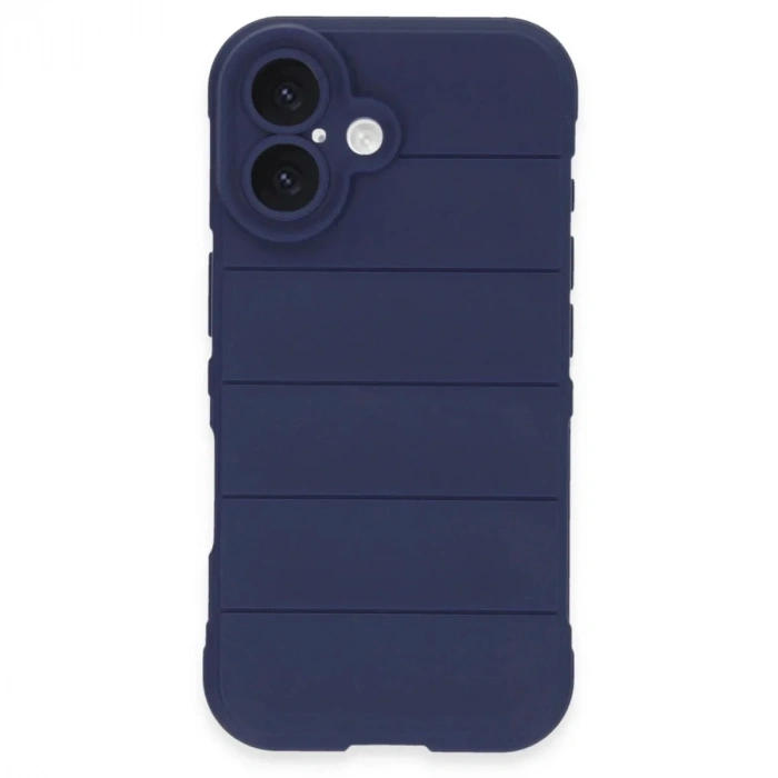 Mey İthalat®  iPhone 16 Kılıf Optimum Silikon - Lacivert