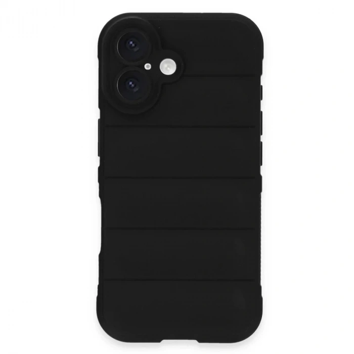 Mey İthalat®  iPhone 16 Kılıf Optimum Silikon - Siyah