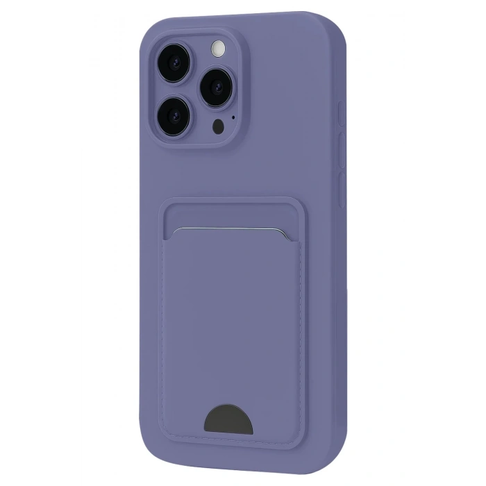 Mey İthalat®  iPhone 16 Plus Kılıf Kelvin Kartvizitli Silikon - Lila