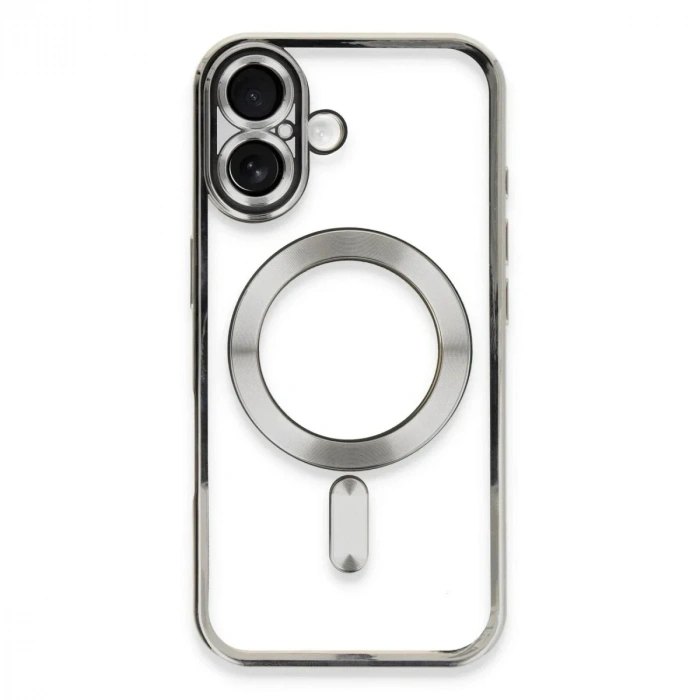 Mey İthalat®  iPhone 16 Plus Kılıf Kross Magneticsafe Kapak - Gümüş