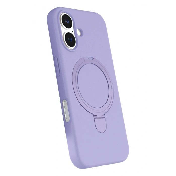 Mey İthalat®   iPhone 16 Plus Regal Magsafe Standlı Kapak - Lila