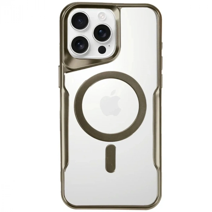 Mey İthalat®  iPhone 16 Pro Kılıf Boyi Magsafe Silikon Kapak - Desert