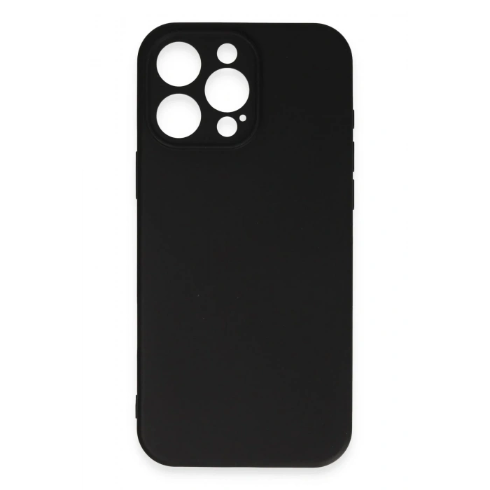 Mey İthalat®  iPhone 16 Pro Kılıf First Silikon - Siyah