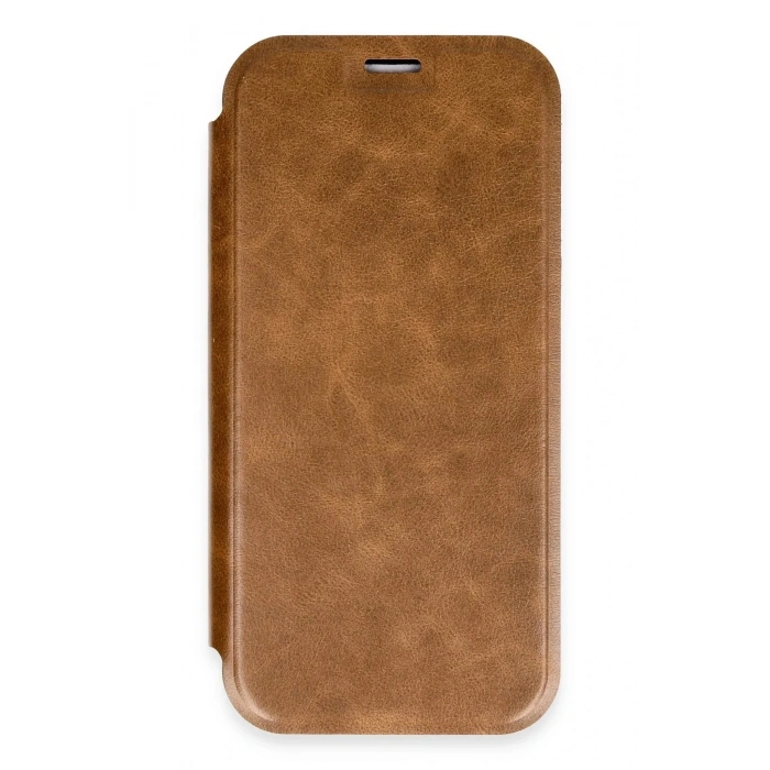 Mey İthalat®  iPhone 16 Pro Kılıf Flip Cover - Taba