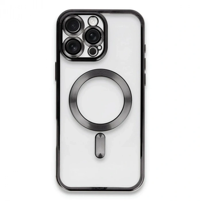Mey İthalat®  iPhone 16 Pro Kılıf Kross Magneticsafe Kapak - Siyah