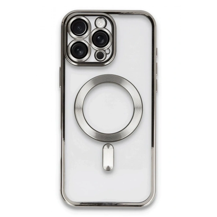 Mey İthalat®  iPhone 16 Pro Kılıf Kross Magneticsafe Kapak - Titan Gri