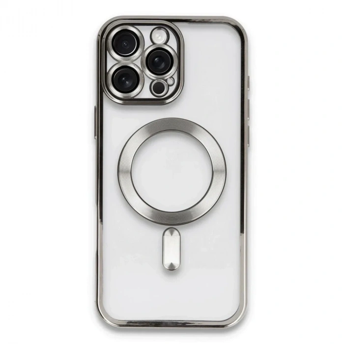 Mey İthalat®  iPhone 16 Pro Kılıf Kross Magneticsafe Kapak - Titan Gri