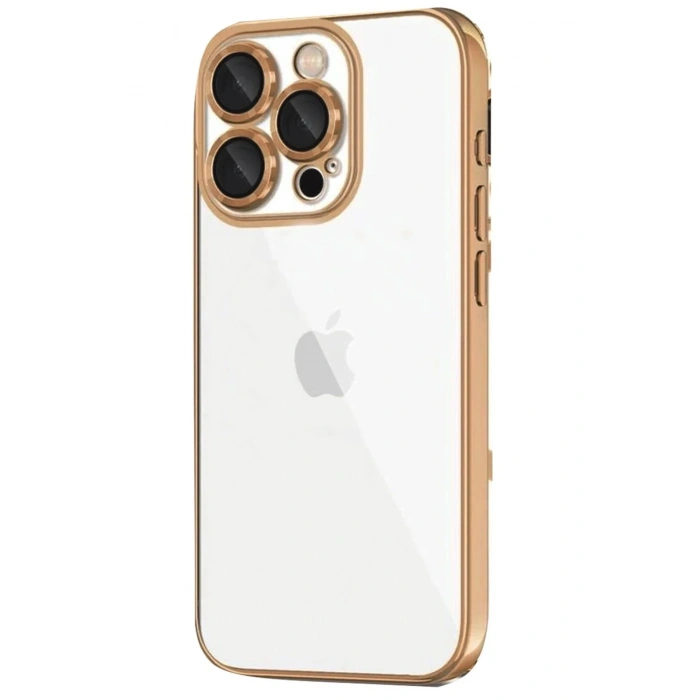 Mey İthalat®  iPhone 16 Pro Kılıf  Lensli Silikon - Desert