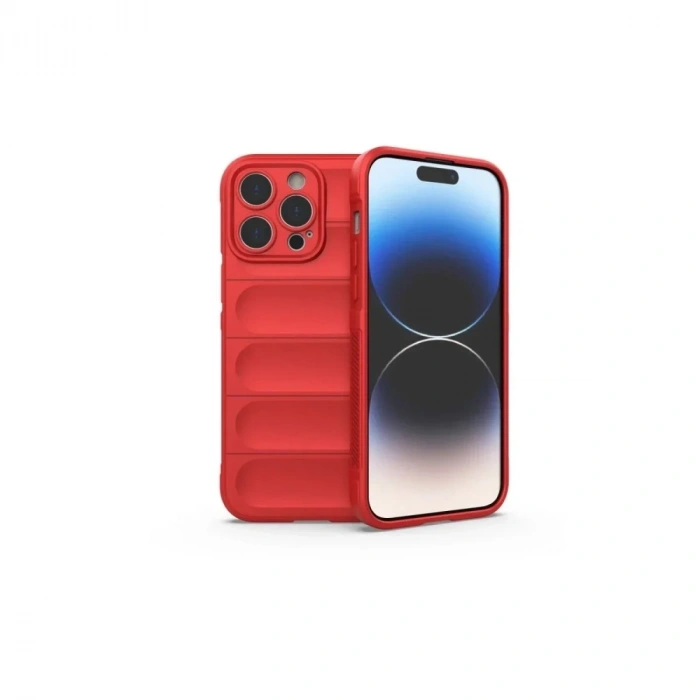 Mey İthalat®  iPhone 16 Pro Kılıf Optimum Silikon - Kırmızı