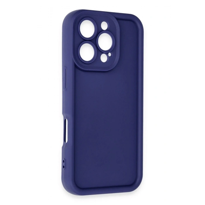 Mey İthalat®  iPhone 16 Pro Kılıf Viera Silikon - Lacivert