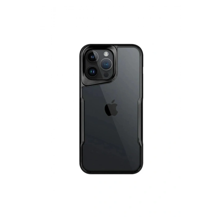 Mey İthalat®  iPhone 16 Pro Max Kılıf Boyi Silikon Kapak - Siyah