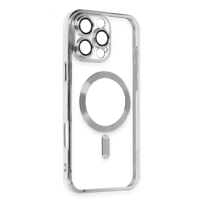 Mey İthalat®  iPhone 16 Pro Max Kılıf Kross Magneticsafe Kapak - Gümüş