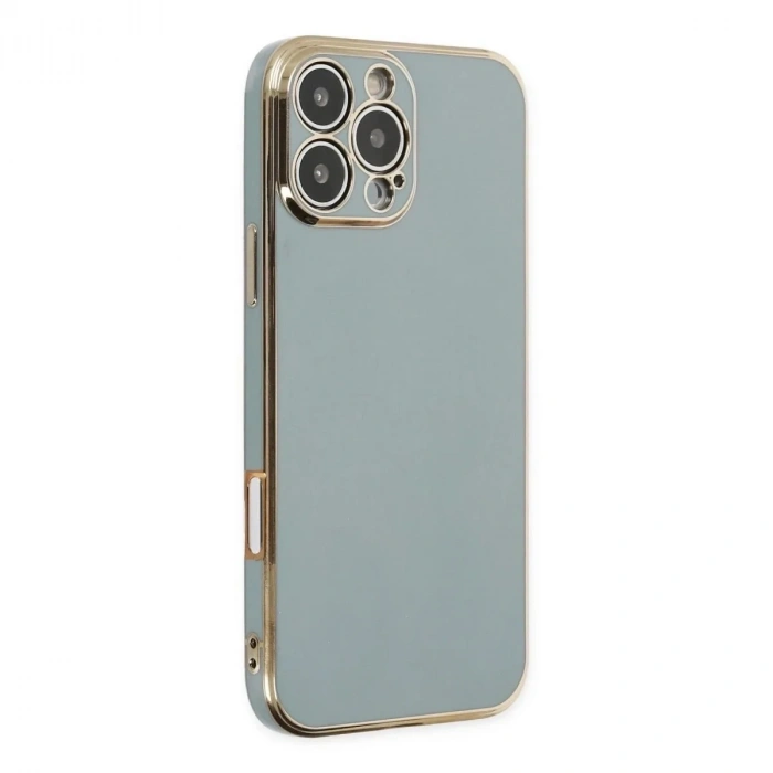 Mey İthalat®  iPhone 16 Pro Max Kılıf Volet Silikon - Açık Yeşil