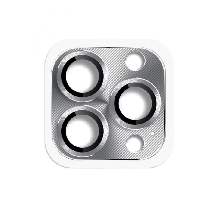 Mey İthalat®  iPhone 16 Pro Max Pers Alüminyum Kamera Lens - Gri