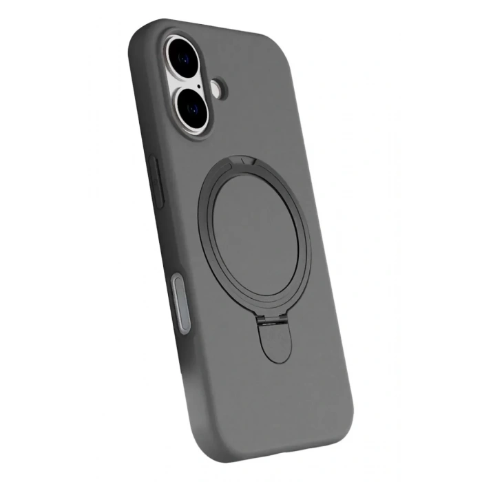 Mey İthalat®   iPhone 16 Regal Magsafe Standlı Kapak - Titan Gri
