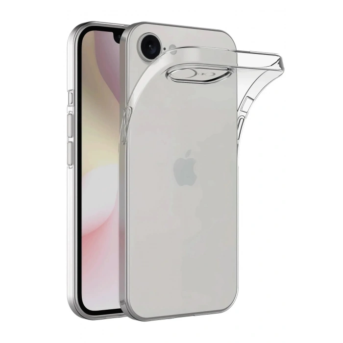 Mey İthalat®  iPhone 16E Kılıf Lüx Şeffaf Silikon