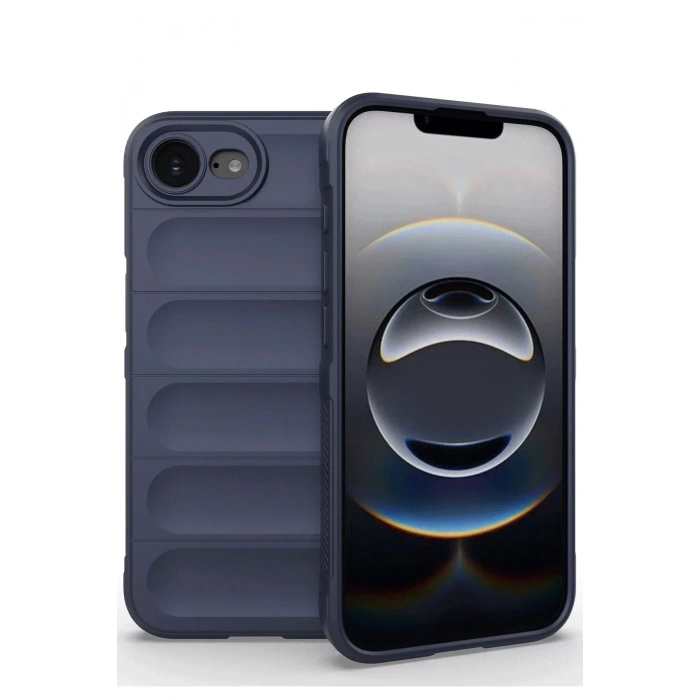 Mey İthalat®  iPhone 16E Kılıf Optimum Silikon - Lacivert