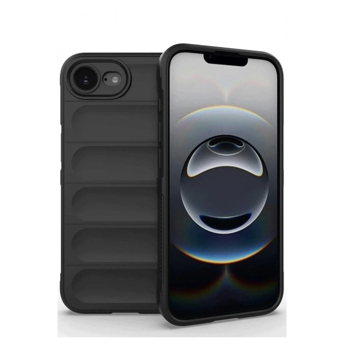Mey İthalat®  iPhone 16E Kılıf Optimum Silikon - Siyah