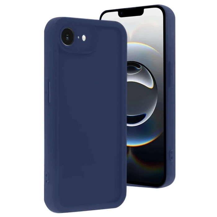 Mey İthalat®  iPhone 16E Kılıf Viera Silikon - Lacivert