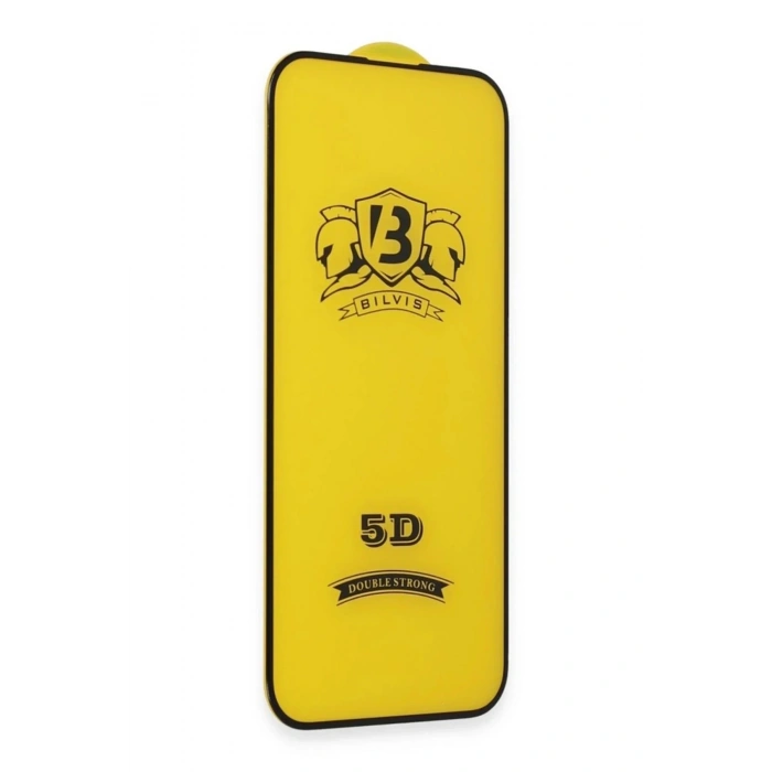Mey İthalat®   iPhone 17 Air Bilvis 3D Cam Ekran Koruyucu - Siyah