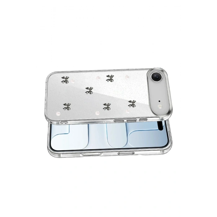 Mey İthalat®   iPhone 17 Air Fiyonk Desenli Kapak - Desen 8