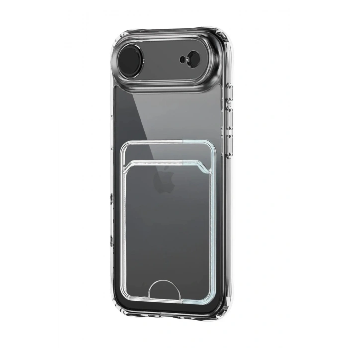 Mey İthalat®   iPhone 17 Air Kart Şeffaf Silikon - Şeffaf