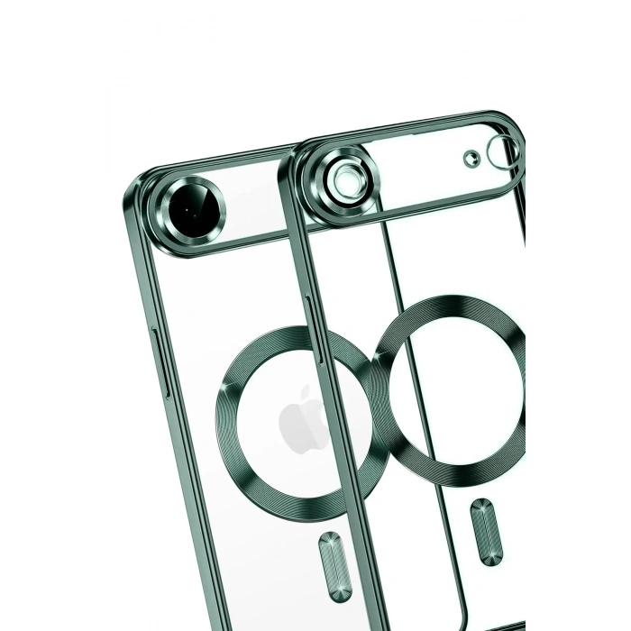 Mey İthalat®   iPhone 17 Air Kross Magneticsafe Kapak - Koyu Yeşil