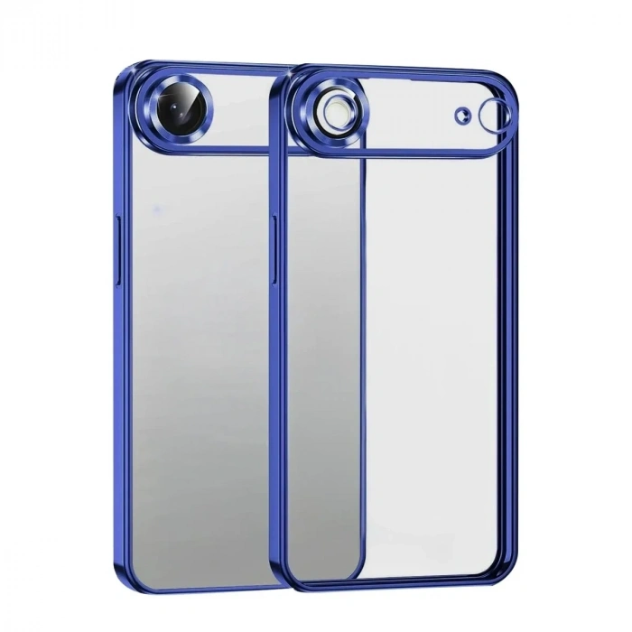 Mey İthalat®   iPhone 17 Air  Lensli Silikon - Lacivert