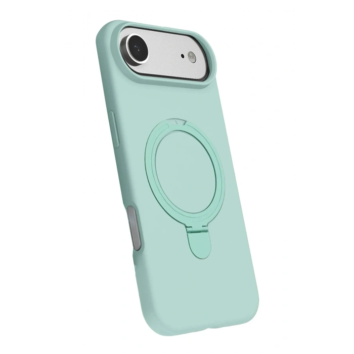 Mey İthalat®   iPhone 17 Air Regal Magsafe Standlı Kapak - Su Yeşili