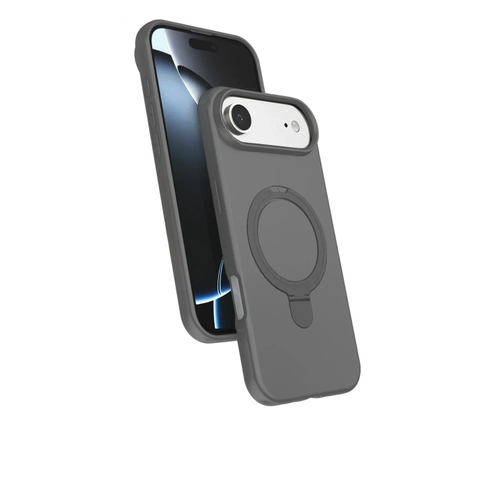 Mey İthalat®   iPhone 17 Air Regal Magsafe Standlı Kapak - Titan Gri