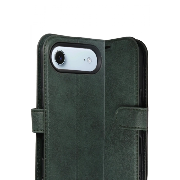 Mey İthalat®   iPhone 17 Air Trend S Plus Kapaklı Kılıf - Yeşil