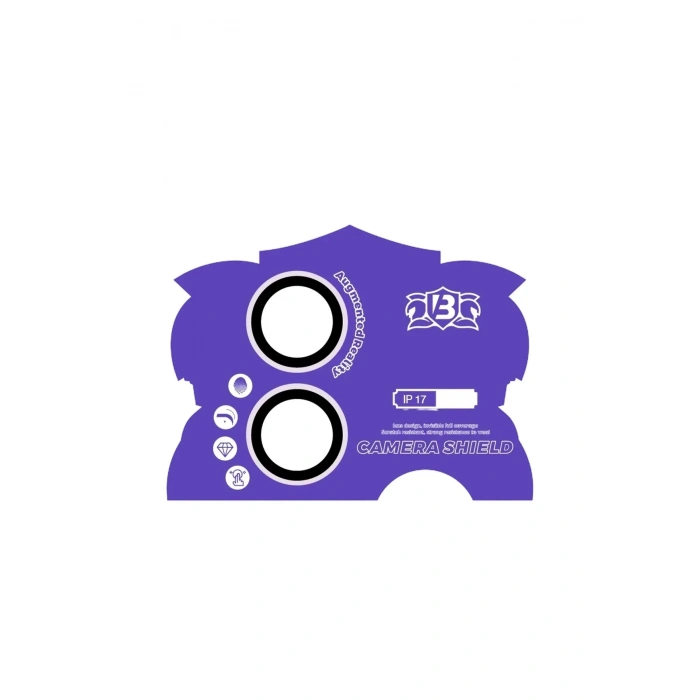 Mey İthalat®   iPhone 17 Bilvis Titan Kamera Lens - Lila