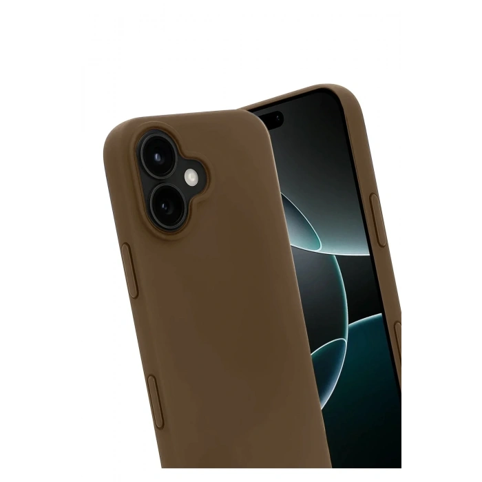 Mey İthalat®   iPhone 17 First Silikon - Kahverengi