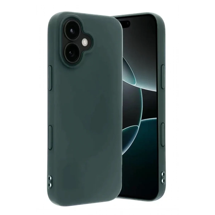 Mey İthalat®   iPhone 17 First Silikon - Koyu Yeşil