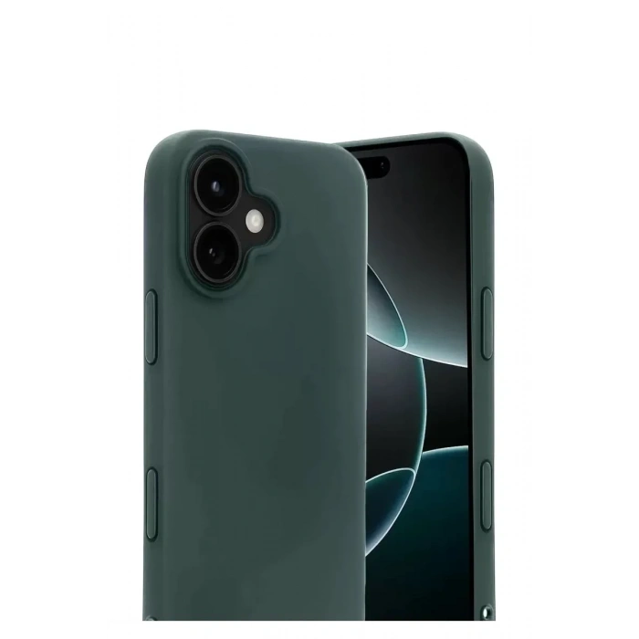 Mey İthalat®   iPhone 17 First Silikon - Koyu Yeşil