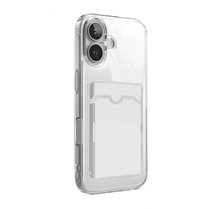 Mey İthalat®   iPhone 17 Kart Şeffaf Silikon - Şeffaf